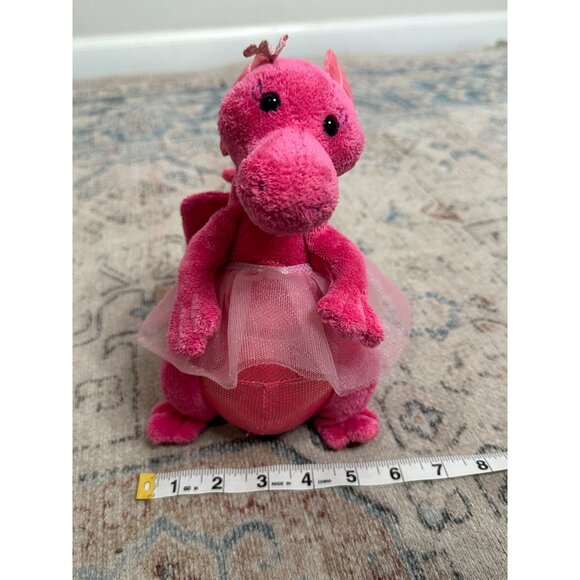 Pink Douglas Plush Dragon Toy With Tutu & Sparkly Wings - Picture 4 of 11